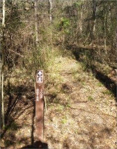 Mary Ann Brown Preserve Outer Trail Marker - Eastern end