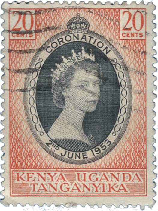 Queen Elizabeth Kenya Uganda Tanganyika 1953 Coronation Issue