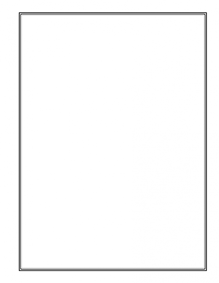 Blank Stamp Album Page with Triple Border Pressdat