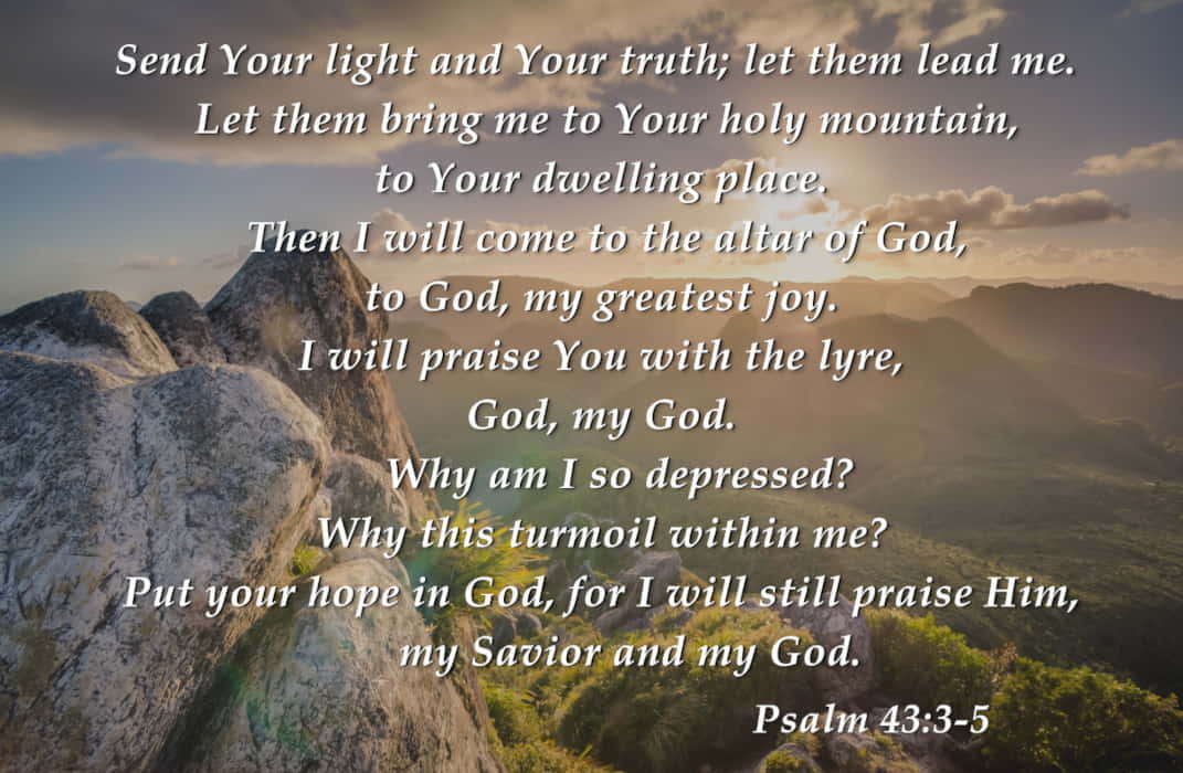 Psalm 43 3 5 Let Your Light Lead Me Pressdat